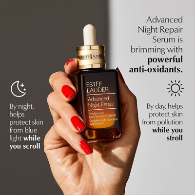 (COMBO) Tinh chất phục hồi chống lão hóa Estee Lauder Advanced Night Repair Synchronized Multi-Recovery 50ml - TẶNG Son MAC/Estee - MÀU NGẪU NHIÊN