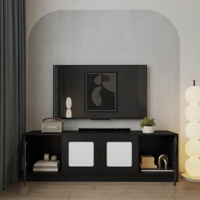 HAPPY FURNITURE , Tủ lưu trữ 4 cửa mở - TASY , TCM_256 , 182cm x 40cm x 56cm DxRxC