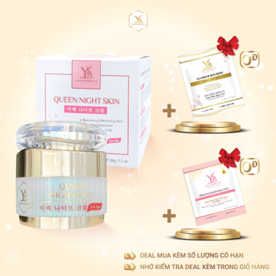 Kem dưỡng trắng da ban đêm Lựu Đỏ QUEEN NIGHT SKIN