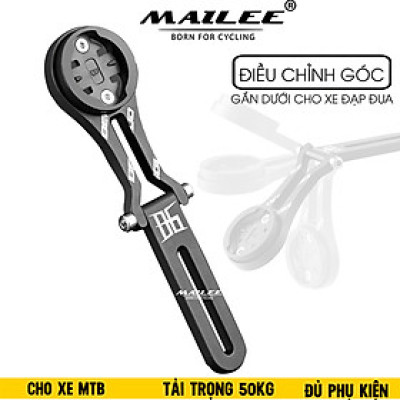 Giá đỡ đồng hồ xe đạp hợp kim nhôm BG-2122, gắn dưới tay lái xe đạp đua/xe đạp đường trường, điều chỉnh góc linh hoạt - Mai Lee