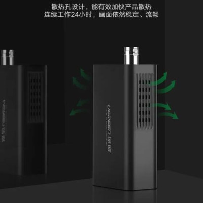 Ugreen UG40966CM132TK Màu Đen Bộ chuyển 3G HDMI sang SDI hỗ trợ phân giải FULL HD kèm cổng âm thanh - HÀNG CHÍNH HÃNG