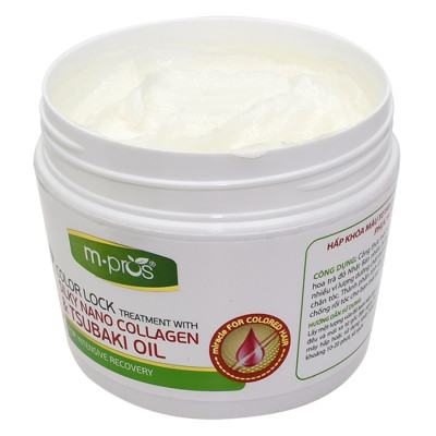 Hấp Khóa Màu Tơ Tằm Nano Collagen & Tsubaki Oil Phục Hồi Chuyên Sâu Mpros 300ml
