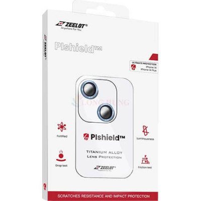 Dán Camera cường lực viền màu chống va đập Zeelot PIshield 14 Pro Max/14 Pro/14 Plus/14 - Hàng chính hãng
