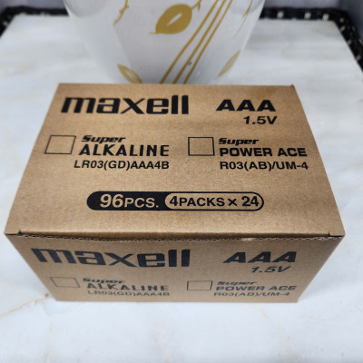 Pin Tiểu nhỏ AAA Maxell Super Power ACE Hộp 96 viên - Hàng Siêu Thị, Giá Tốt, Freeship - Hàng chính hãng
