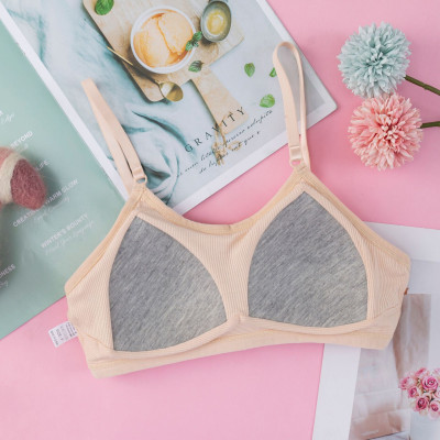 Áo Lót Nữ Cotton Tăm Mút Liền Cài Sau 2 Móc 6934 – Áo Lá Học Sinh Không Gọng, Êm Ái Thoáng Mát