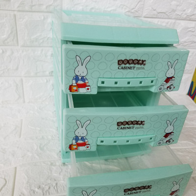 Tủ Nhựa Song Long Mini 3 Tầng Đáng Yêu Cho Bé