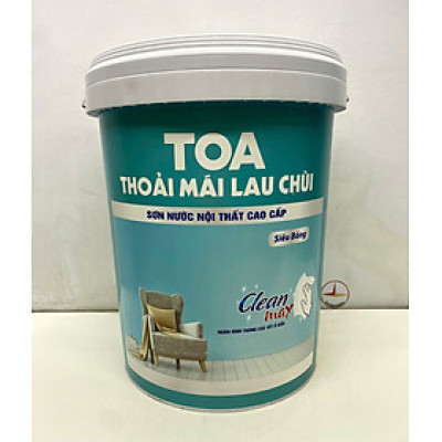 Sơn nước Toa thoải mái lau chùi siêu bóng màu xanh da trời 7411 _18L