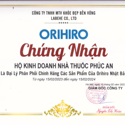 Viên uống ngăn ngừa đột quỵ, tai biến Orihiro Natto Kinase 2000FU Nhật Bản 60 viên