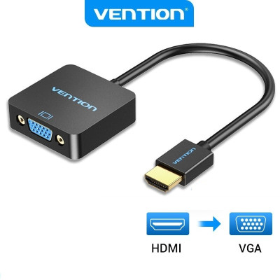 Chuyển đổi HDMI sang VGA Vention dùng cho PC, Laptop, Tivi full HD - Hàng chính hãng
