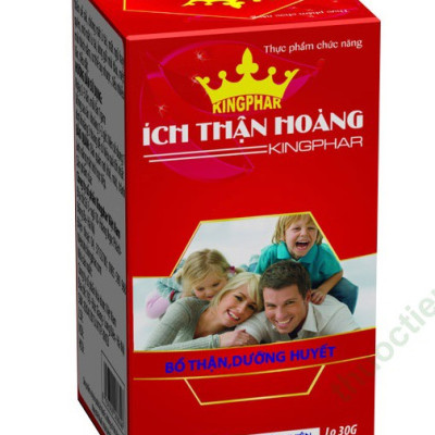 Ích thận hoàng Kingphar  Hộp 30 viên - Bổ thận ích khí, dưỡng huyết.