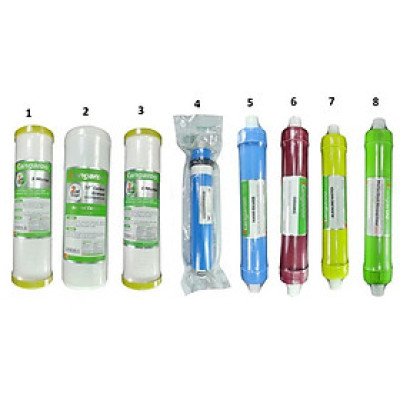 Bộ 8 Lõi Lọc Nước KANGAROO 12345678 - Hàng chính hãng - Lọc sạch vi khuẩn