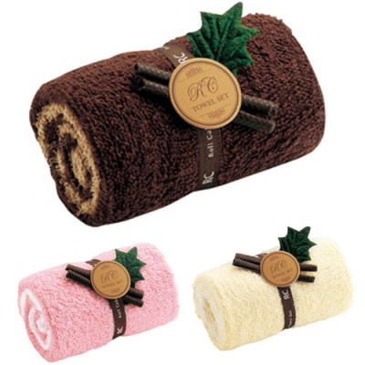 Set 02 khăn cuộn cotton loại nhỏ - Nội địa Nhật Bản - Giao màu ngẫu nhiên