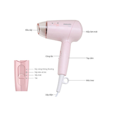 Máy sấy tóc du lịch Philips HP8108  chính hãng gọn nhẹ
