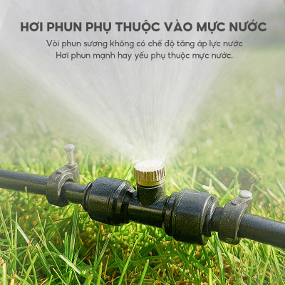 Bộ vòi phun sương làm mát Lebenlang LBLB3362, dài 15m, đa dạng công năng, cất gọn dễ dàng, hàng chính hãng