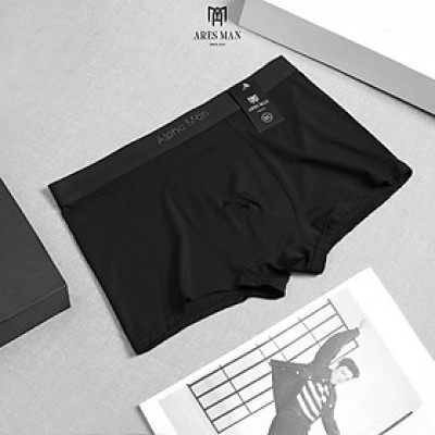 Quần boxer nam, quần lót nam thun lanh ALPHA MAN 3.0 kháng khuẩn co giãn 4 chiều thấm hút mồ hôi phong cách nam tính - ARES SHOP