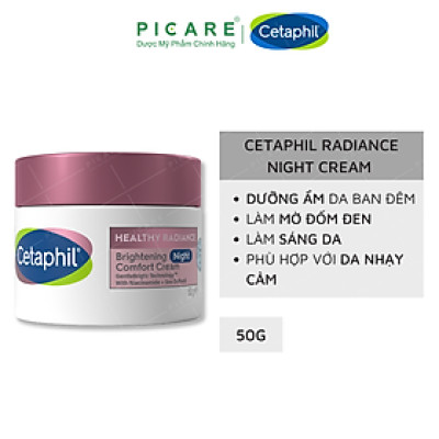 Kem dưỡng ẩm làm sáng da ban đêm Cetaphil Bright Healthy Radiance Night Comfort Cream 50g