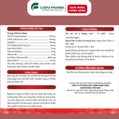 Combo Canxi Hữu Cơ cho Bé + BỔ MAU HEMATOL TW Hanopharco