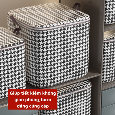 Túi Đựng Đồ Caro Trắng Đen – Đa Năng , Xếp Gọn, Tiện Dụng Cho Mọi Gia Đình