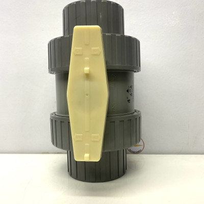 Van hai (2) đầu rắc co 114 nhựa PVC Jiarong _ UB040