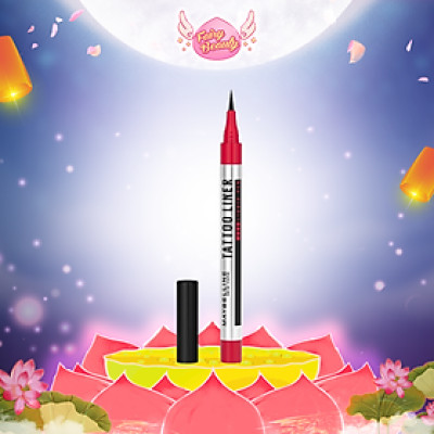 [MAYBELLINE NEW YORK] Bút Kẻ Mắt Nước Đậm Màu 48h Không Lem Trôi Hoàn Hảo Tattoo Liner 48h Liquid Pen 1g