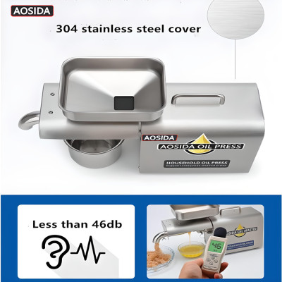 Máy ép dầu thực vật nóng và lạnh dùng trong gia đình thương hiệu cao cấp AOSIDA 888A - Hàng Chính Hãng