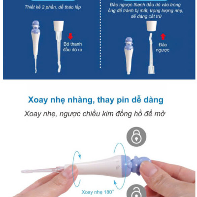 DỤNG CỤ RÁY TAI CHO BÉ CÓ ĐÈN KUKU - KU3036