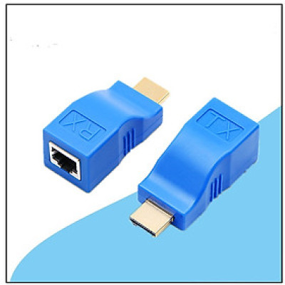 Nối dài HDMI bằng dây mạng lan RJ45 dài 30m - HDMI Extender 30m - Hàng Nhập Khẩu
