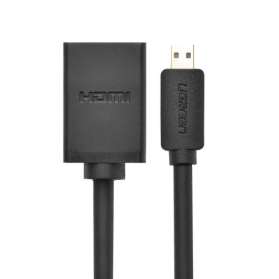 Ugreen UG2013420134TK Màu Đen Đầu chuyển đổi Micro HDMI sang HDMI âm - HÀNG CHÍNH HÃNG