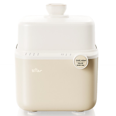 Nồi Nấu Cháo, Nấu Chậm Bear 0.8L thế hệ mới SB-NNC08, bản tiếng Việt - Hàng chính hãng