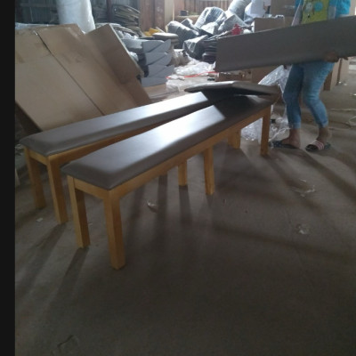 Ghế dài gỗ nệm Juno Sofa đa công dụng ngồi chờ, ban công, sân vườn nhiều kích thước lựa chọn 