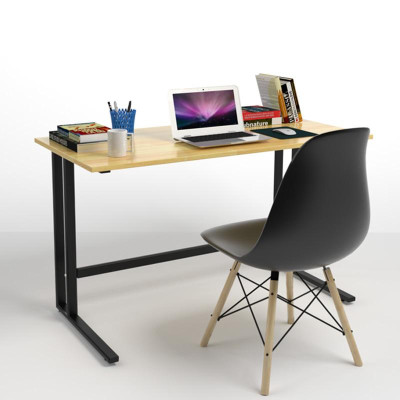 Bàn IBIE Rec-U Chân Trắng - Màu Cánh Gián