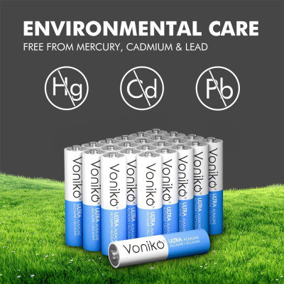 Vỉ 2 Pin Kiềm AA Alkaline - Voniko