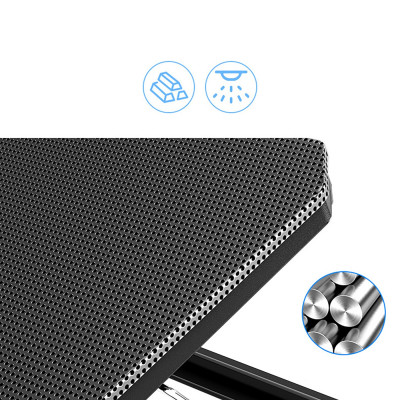 Đế tản nhiệt laptop văn phòng HXSJ H100 làm mát nhanh chơi game mượt mà không gây tiếng ồn quạt kép siêu mạnh - Hàng chính hãng