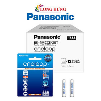 Hộp Pin sạc Panasonic Eneloop AAA 800mAh BK-4MCCE/2BT (24 viên) - Hàng chính hãng