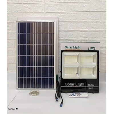 Đèn pha năng lượng mặt trời Solar light 4 khoang công suất 200W- Mẫu mới 2021 