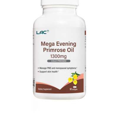 VIÊN UỐNG DẦU HOA ANH THẢO HỖ TRỢ CÂN BẰNG NỘI TIẾT TỐ LAC MEGA EVENING PRIMROSE OIL 1300MG (90 VIÊN)