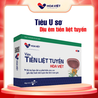Tiền liệt tuyến Hoa Việt, hỗ trợ hạn chế phát triển u xơ phì đại tiền liệt tuyến, Hộp 30 viên