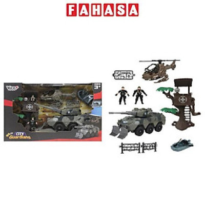 Bộ Đồ Chơi Mô Hình Xe Tăng Và Trực Thăng City Guardians - Vecto VT3109