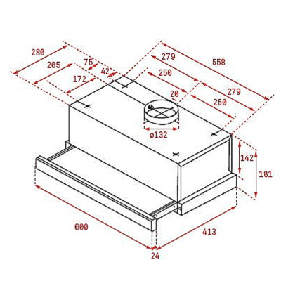 Máy hút mùi TEKA TL 6310 - Hàng Chính Hãng