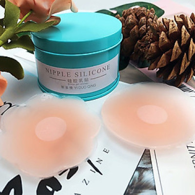 Hộp miếng dán ngực Silicon màu xanh 5 đôi