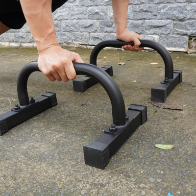 Dụng cụ hít đất, xà kép mini, dụng cụ chống đẩy, Parallettes size L (Cao 20cm) DAI NHAN, làm bằng thép, sơn tĩnh điện