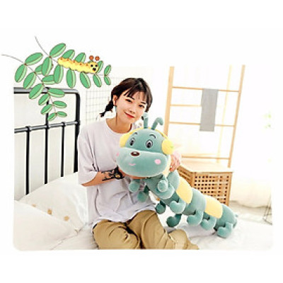 Thú nhồi bông Sâu đeo tai phone nghe nhạc êm mịn - Size từ 60cm đến 130cm- Quà tặng gấu bông con sâu dễ thương - Gối ôm mềm mịn cho bé.