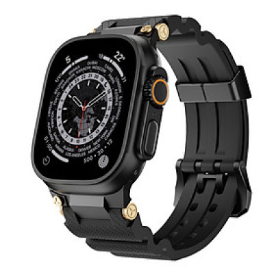 Dây Silicone Đầu Nối Kim Loại Sport cho Apple Watch Ultra 1/2 & Apple Watch Series 4/5/6/7/8/9/SE/10 Size 44/45/46/49mm - Hàng Chính Hãng