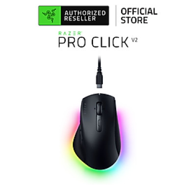 Chuột Pro Click V2 | Công Thái Học | Không Dây | 30K DPI | 550 IPS | 5 Chế Độ Kết Nối | Led RGB | Hàng Chính Hãng