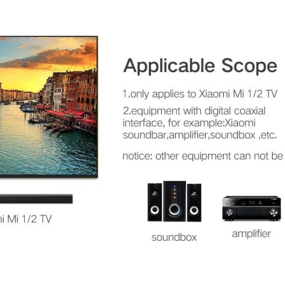 Ugreen UG20733AV132TK 2M chỉ dùng cho tv xiaomi màu Xám Cáp âm thanh bông sen Coaxial sang 3.5mm dương cao cấp - HÀNG CHÍNH HÃNG