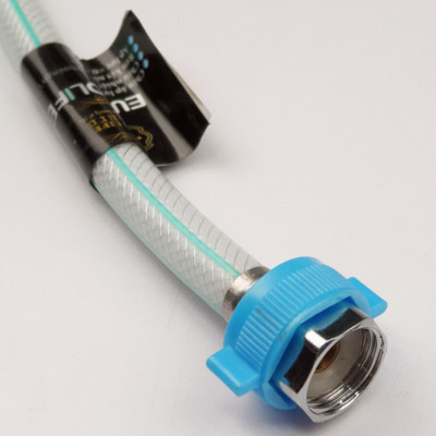 Dây cấp nước nhựa bọc bố dù chịu áp cao dài 50cm Eurolife EL-DCN50 (Trắng xanh)