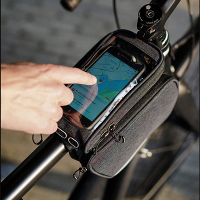 Túi gắn ống ngang tương thích với điện thoại cảm ứng Sahoo Urban Doube Top tube bag with Smart phone Holder