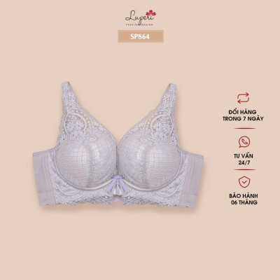 Áo Lót Nâng Ngực Nữ Không Gọng Cao Cấp LUPERI LU3AL864 Siêu Nâng Quả Đắp Ren Phù Hợp Cho Nàng Ngực Nhỏ Và Vừa