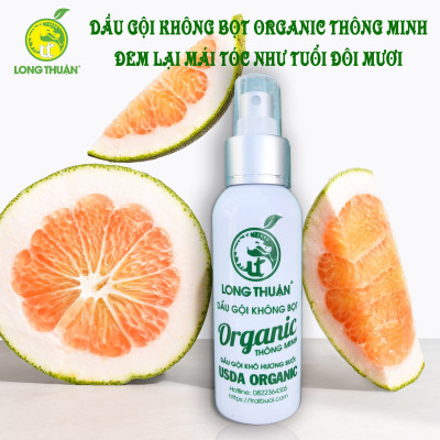 Dầu gội không bọt Organic Thông Minh - Long Thuận