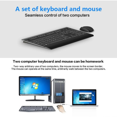 Cáp USB Chuyển Đổi Dữ Liệu Kết Nối Máy Tính Với Máy Tính Đồng Bộ Bàn Phím Chuột Smart KM Link - Hàng Nhập Khẩu